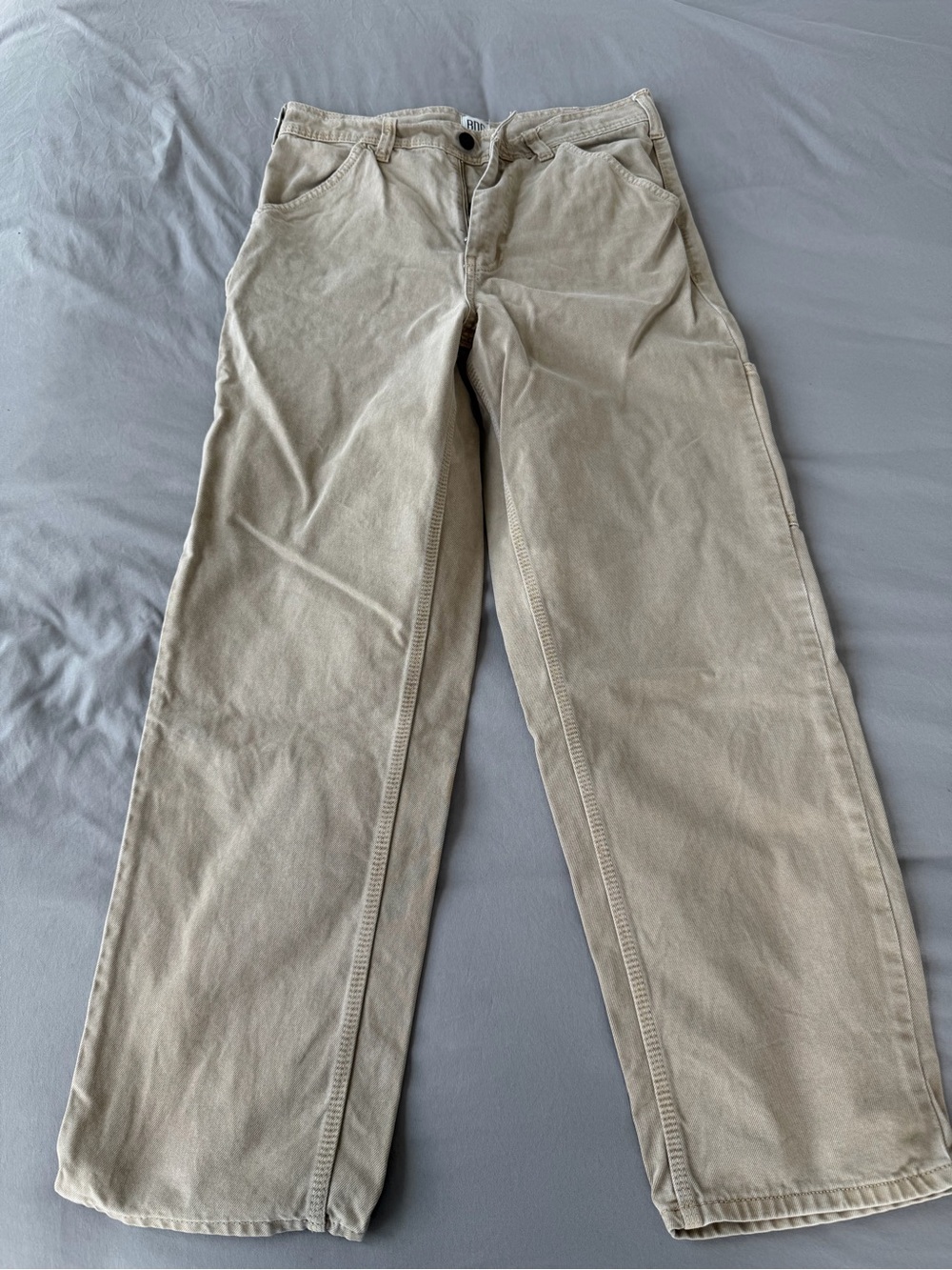 Urban outfitters Men's Straight-Leg Chinos in Khaki Beige